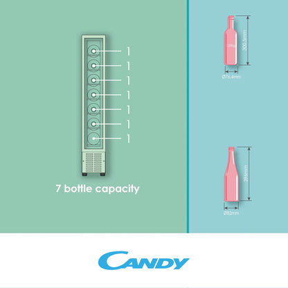 CANDY BI CCVB15/1|34901202|Cantinetta; Classe energetica: G ; Capacita': 7 bottiglie; Volume netto 2