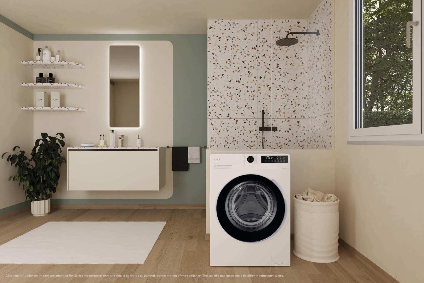 CANDY BIANCO GD26SSB6S | LAVATRICI | LAVATRICI PROFONDITA' RIDOTTA | LAV.SLIM FINO 48CM 6-6,99KG | L