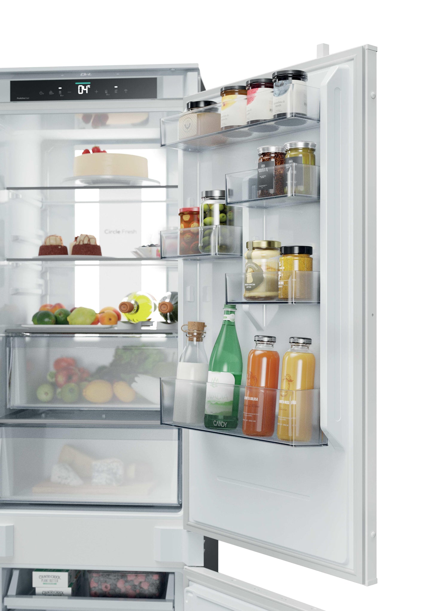 CANDY BI CNBQT5518E|34901748|Combi 177cm Total no frost, Classe Energetica E, Panorama Light; 248lt,