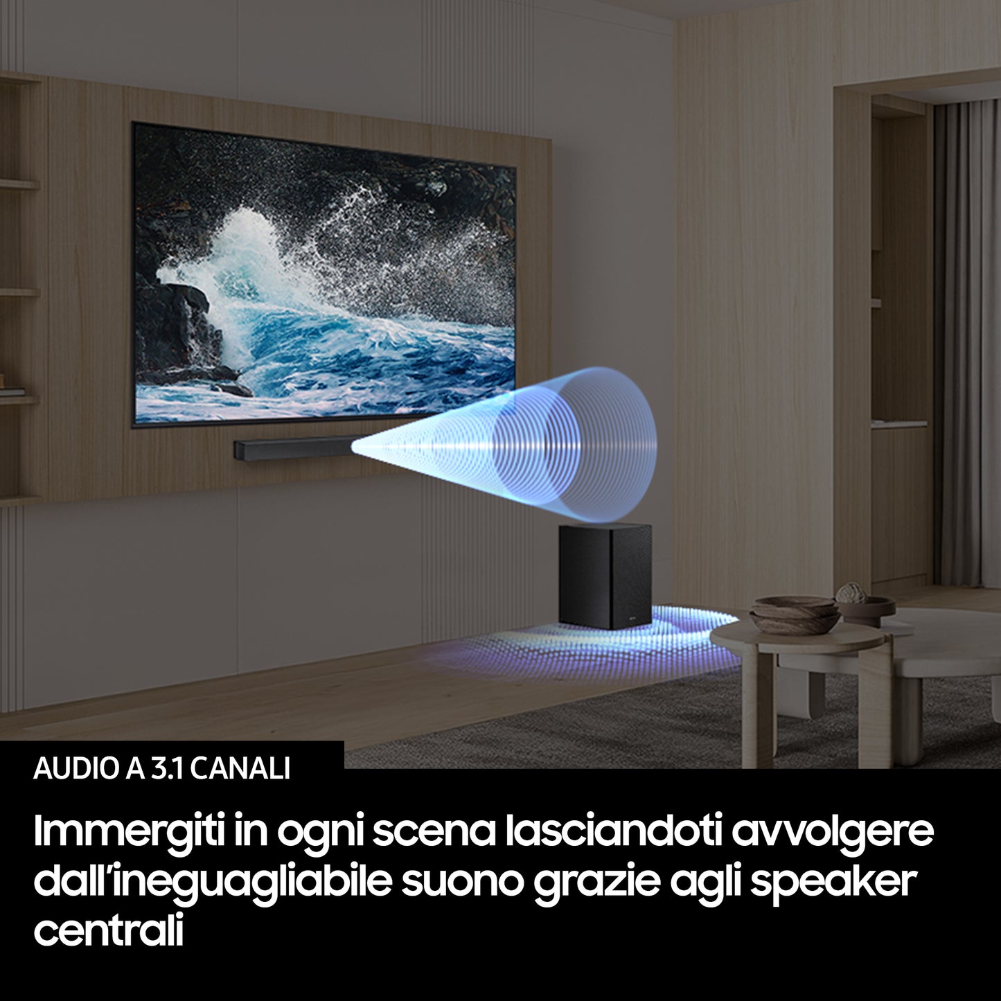 SAMSUNG ELETTRONICA HWB650F | AUDIO | HOME CINEMA | SOUND BAR | SOUND BAR 3.1 430W USB HDMI C/SUBWOO