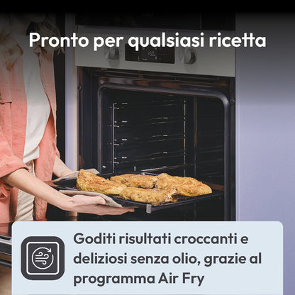 CANDY BI CA6N3B3EHTX|33703985|Forno elettrico multifunzione Finiture Vetro Nero e Acciaio Inox, Clas