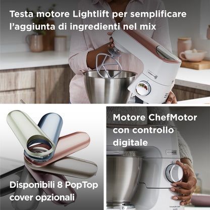 KENWOOD PED KVC65001SI | CUCINA | PREPARAZIONE CIBI | IMPASTATORI | IMPASTATORE 1200W 5LT CHEF TITAN