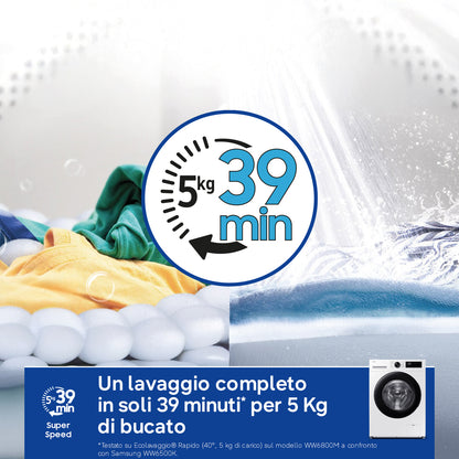 SAMSUNG BIANCO WW10FG5U34AEET | LAVATRICI | LAVATRICI CARICO FRONTALE | LAV. C/FRONTALE 10-10,99KG |