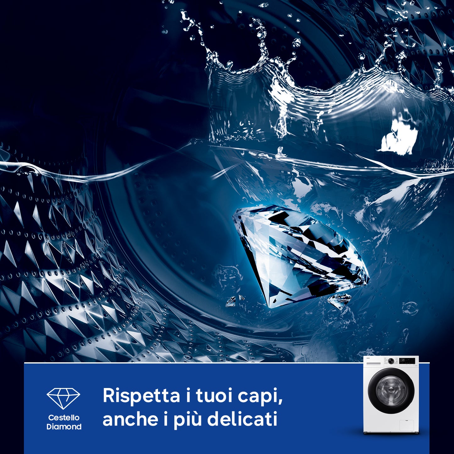 SAMSUNG BIANCO WW80CGC04DAEET | LAVATRICI | LAVATRICI CARICO FRONTALE | LAV. C/FRONTALE 8-8,99KG | L