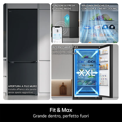LG BIANCO GBBSJ20DPY | FRIGORIFERI | FRIGORIFERI COMBINATI | FRIGO COMBI NO FROST | COMBI 375LT CE.D