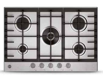 HOOVER BI  HHG75WC3X | 33803512 | New Collection 3 | 5 fuochi gas;Griglie Ghisa;Bruciatore doppia co