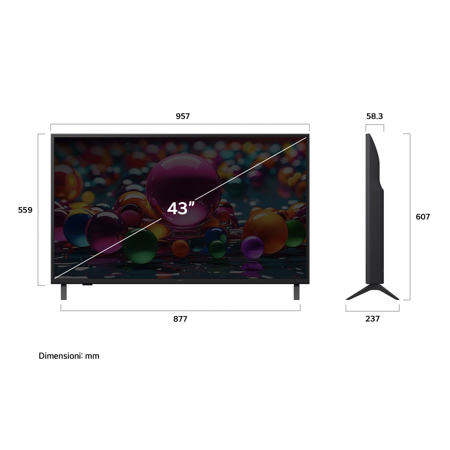 LG ELETTRONICA 43UA75006LA | TV | TV LED | TV LED 43"-49" | TV LED 43"UHD 4K DVBT2/S2 SMART WEBOS
