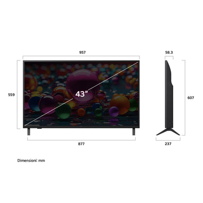 LG ELETTRONICA 43UA75006LA | TV | TV LED | TV LED 43"-49" | TV LED 43"UHD 4K DVBT2/S2 SMART WEBOS