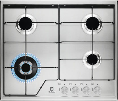 Electrolux BI   KGS6434SX   | 60 cm New Linea Slim Profilo 8 mm- 4 fuochi gas - Bruciatori ad alta e