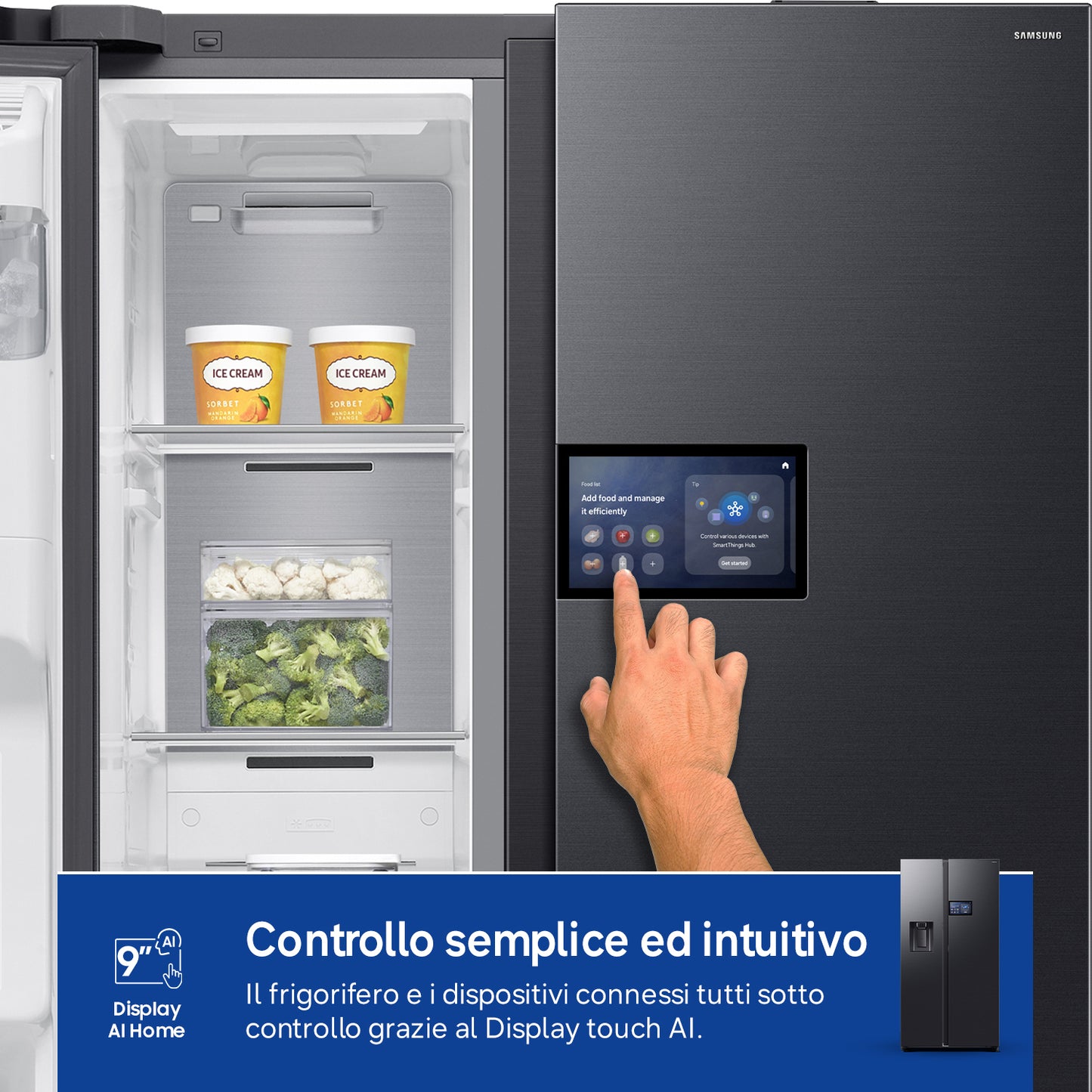 SAMSUNG BIANCO RS90F64EDFEF | FRIGORIFERI | SIDE BY SIDE | SIDE BY SIDE NO FROST | SBS 614LT CE.D NO