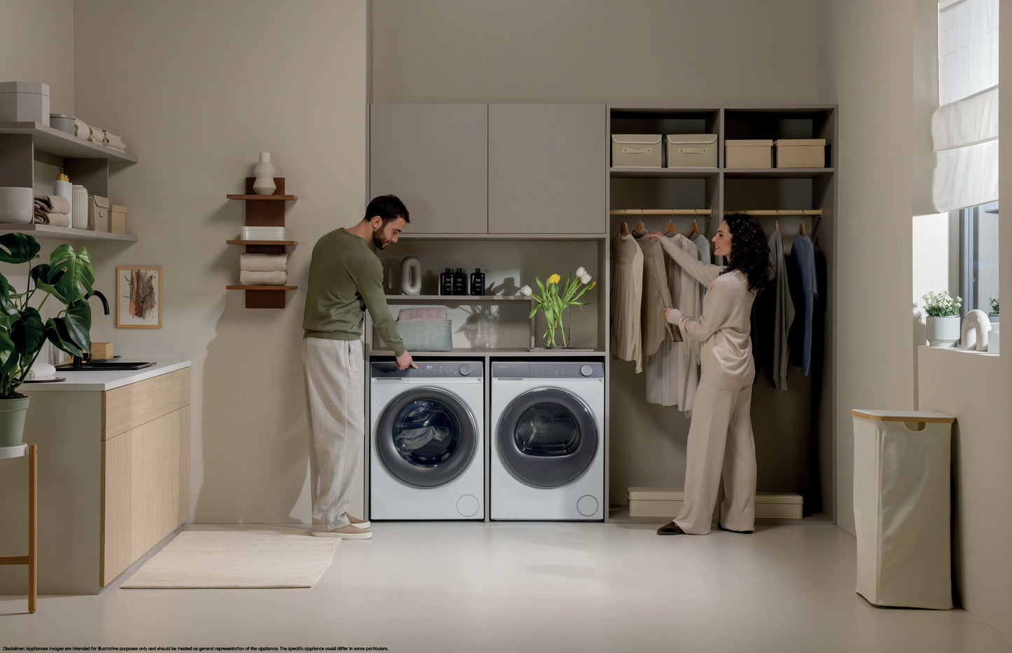 HAIER BIANCO HW90B14367TUIT | LAVATRICI | LAVATRICI PROFONDITA' RIDOTTA | LAV.SLIM FINO 48CM 8KG-OLT