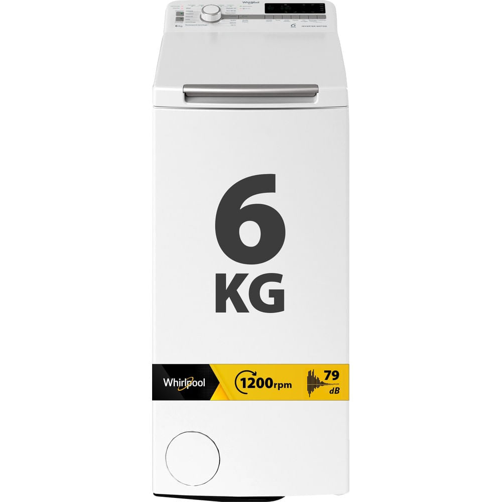 WHIRLPOOL BIANCO TDLRP66BSIT | LAVATRICI | LAVATRICI CARICO DALL'ALTO | LAV. C/ALTO 6-6,99KG | LAV.C