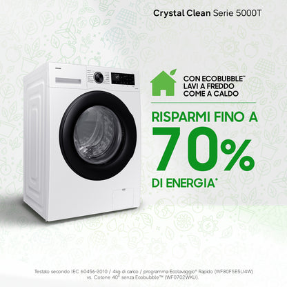 SAMSUNG BIANCO WW80CGC04DAEET | LAVATRICI | LAVATRICI CARICO FRONTALE | LAV. C/FRONTALE 8-8,99KG | L