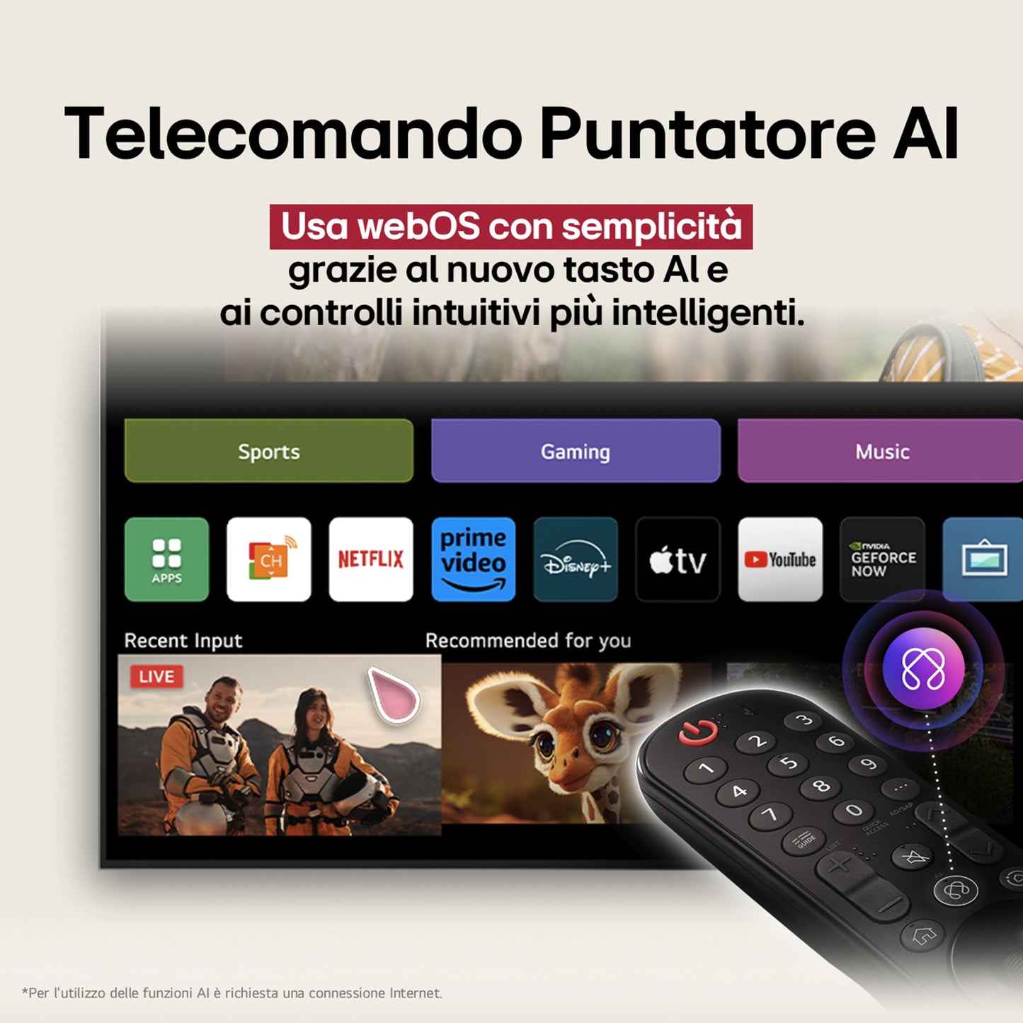 LG ELETTRONICA OLED55B56LA | TV | TV OLED | TV OLED 50" - 55" | TV OLED 55"UHD 4K DVBT2/S2 SMART WEB