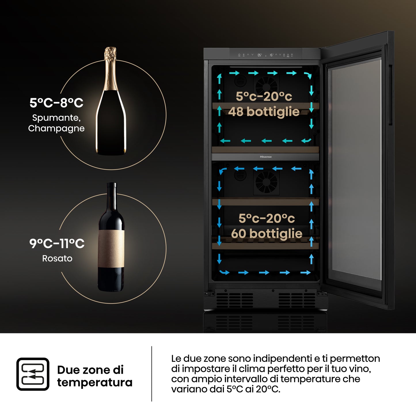 HISENSE BIANCO RW3N230GELF | FRIGORIFERI | CANTINE | CANTINE | CANTINA CE.F 104BOTT. 230LT NO FROST