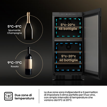 HISENSE BIANCO RW3N230GELF | FRIGORIFERI | CANTINE | CANTINE | CANTINA CE.F 104BOTT. 230LT NO FROST