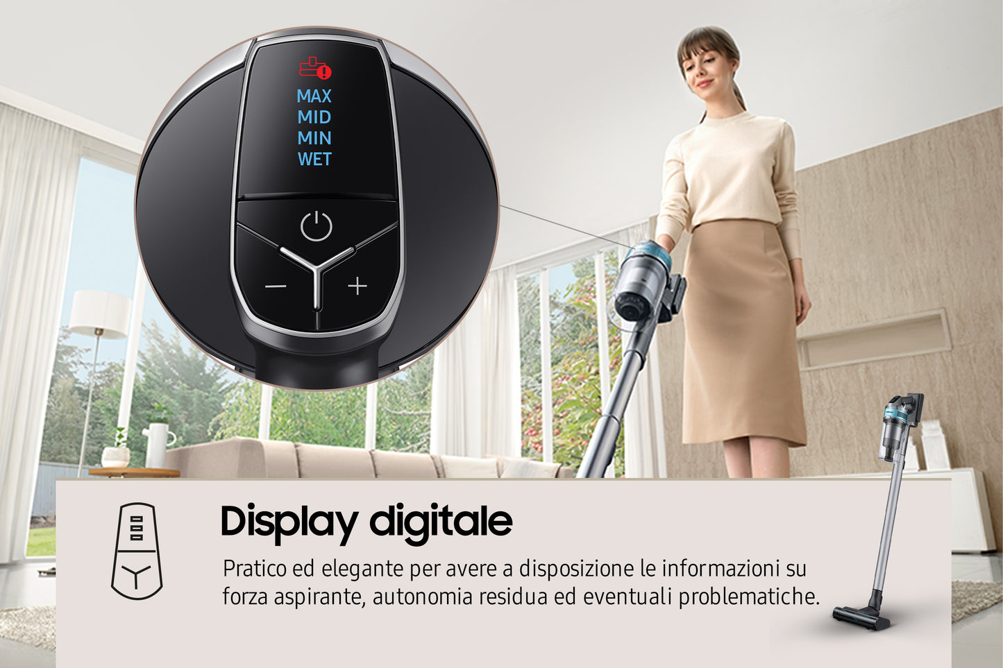 SAMSUNG PED VS20B75AGR1 | CASA | ASPIRAZIONE | SCOPE RICARICABILI | SCOPA RIC S/SACCO 0.8LT 21.6V IN
