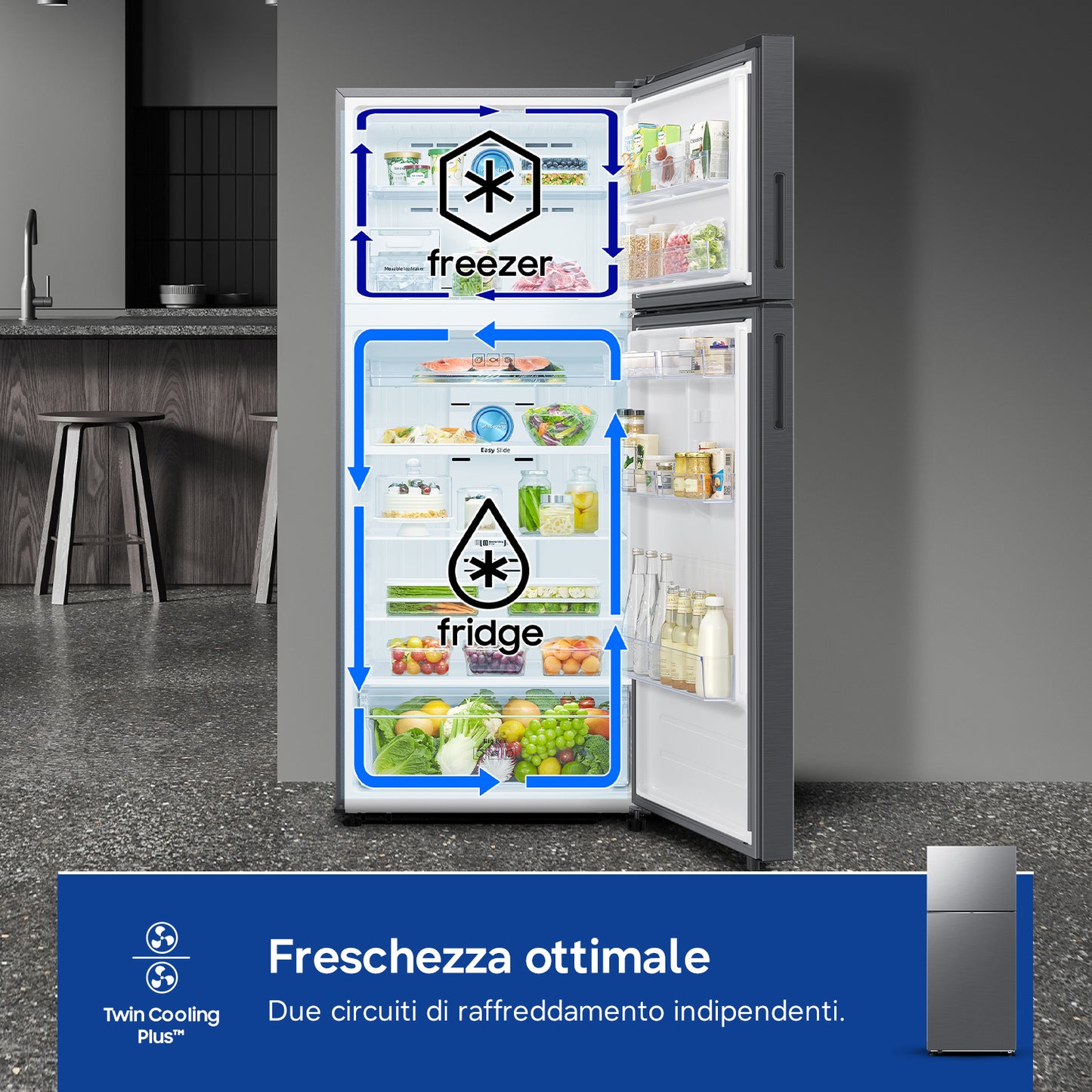 SAMSUNG BIANCO RT53DG7A14S9 | FRIGORIFERI | FRIGORIFERI A 2PORTE | FRIGO 2P NO FROST | FRIGO 2P. 530