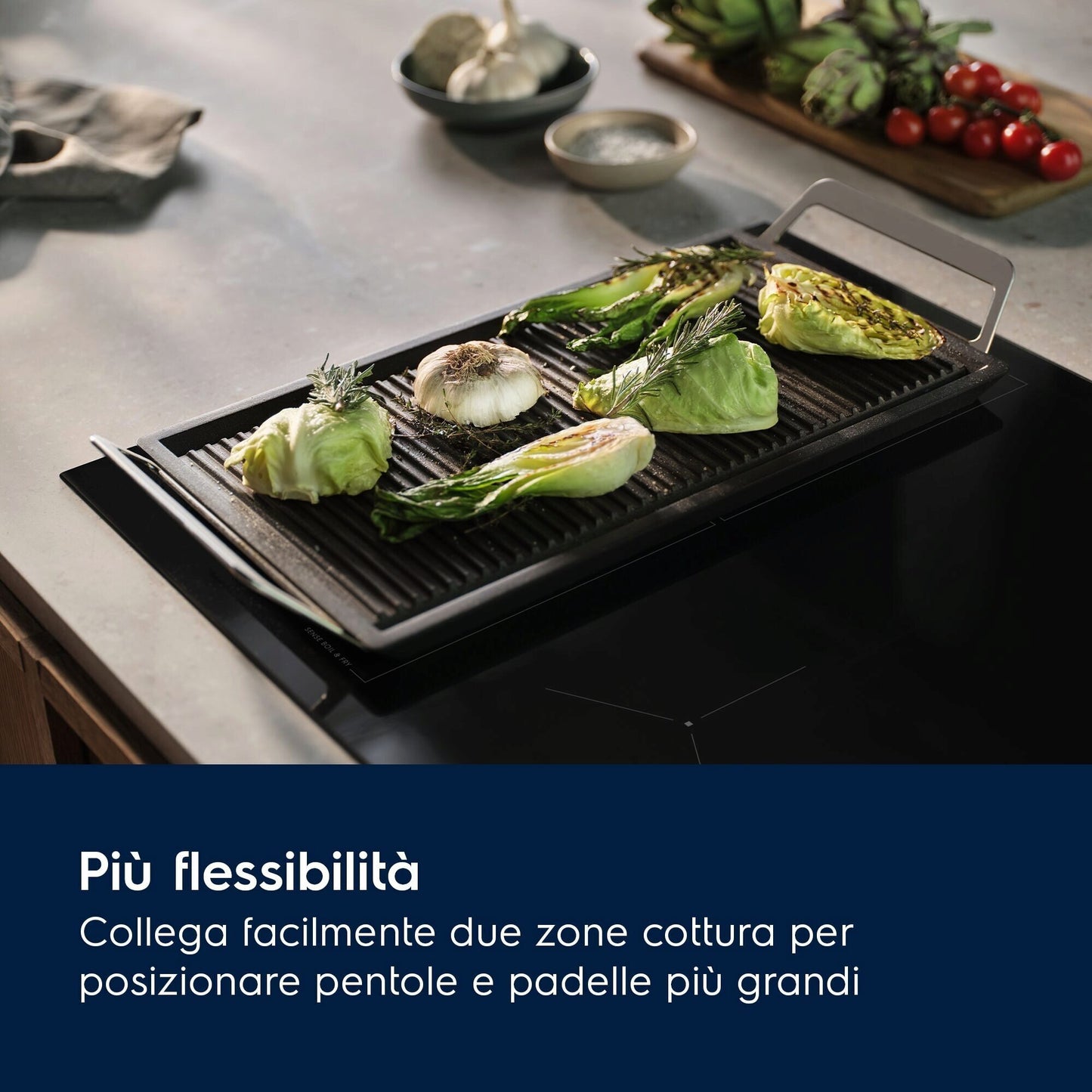 Electrolux BI   EIL83443BW   | 80 cm - Vetroceramica ad induzione - Nuova piattaforma - 4 zone cottu