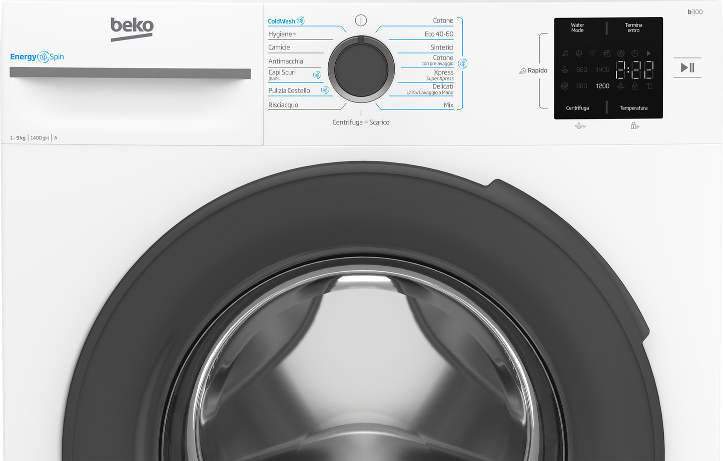 BEKO BIANCO BMWU3941A | LAVATRICI | LAVATRICI CARICO FRONTALE | LAV. C/FRONTALE 9-9,99KG | LAV.C/FRO