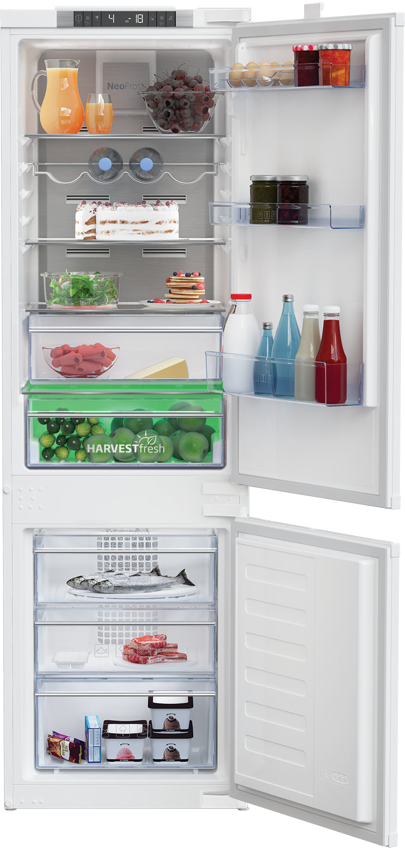 BEKO INCASSO BCNA275E4SN | FRIGORIFERI INCASSO | FRIGORIFERI COMBINATI INCASSO | FRIGO COMBI INC. NO