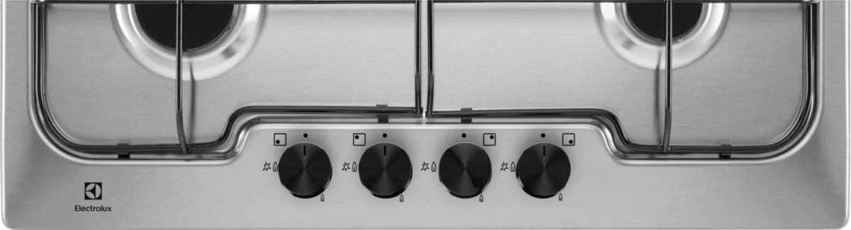 Electrolux BI   RGG6242OOX   | 60 cm Soft - 4 fuochi gas - Bruciatori Fiamma Pura - Griglie speciali