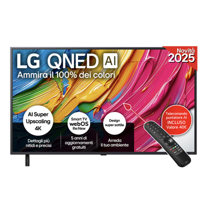 LG ELETTRONICA 50QNED80A6A | TV | TV LED | TV LED 50"-55" | TV LED QNED 50"UHD 4K DVBT2/S2 SMART WEB