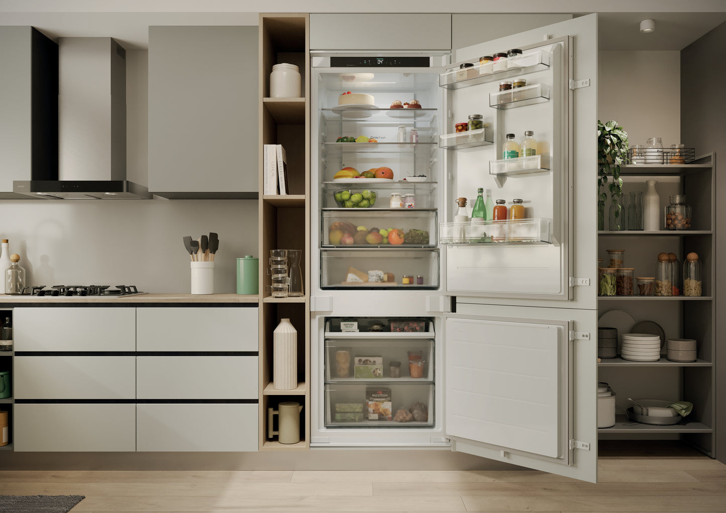 CANDY BI CNBQT3719EW|34901736|combinato 193x70cm Total No Frost;Classe Energetica;E;Sistema di contr