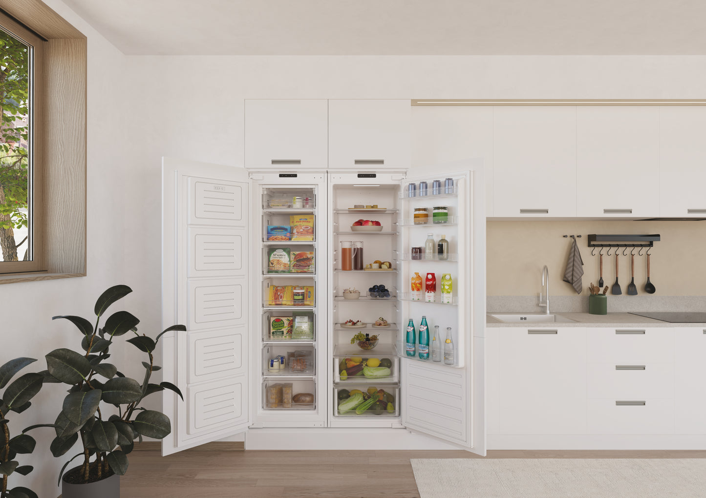 CANDY BI CMS518EW|34901586|Frigorifero statico monoporta 177cm ; classe energetica E, 316lt, 39db, c
