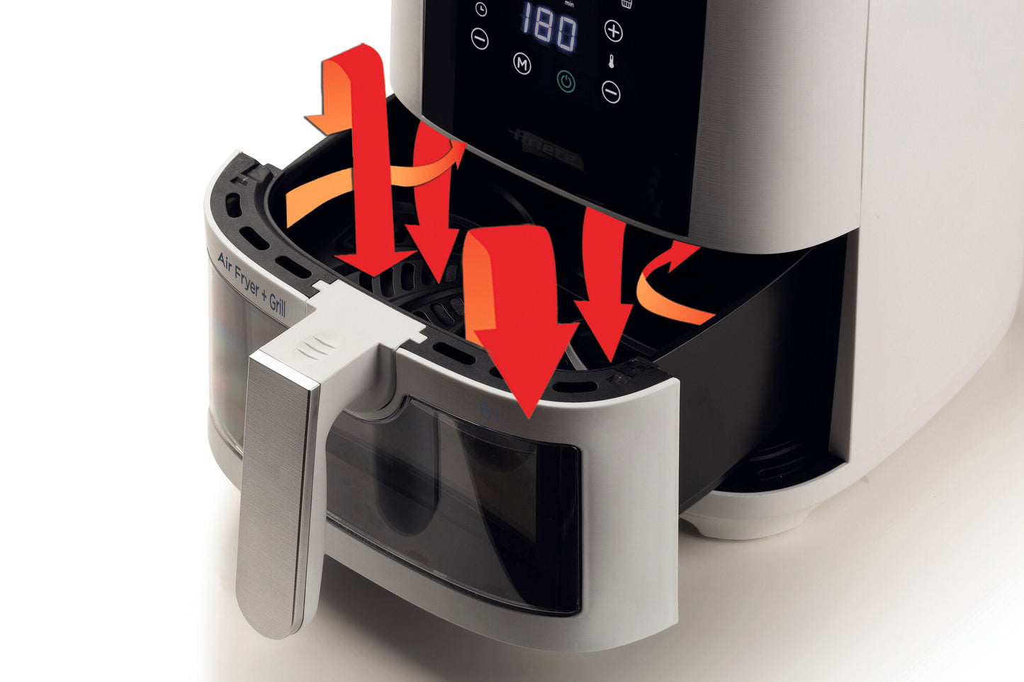 ARIETE PED 4626BIANCO | CUCINA | COTTURA CIBI | FRIGGITRICI | FRIGGITRICE AD ARIA 1300W 6LT BIANCO