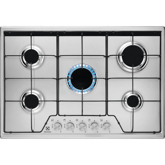 Electrolux BI   KGS7524SX Phase-out 2026 Aprile | 75 cm New Linea Slim Profilo 8 mm- 5 fuochi gas -