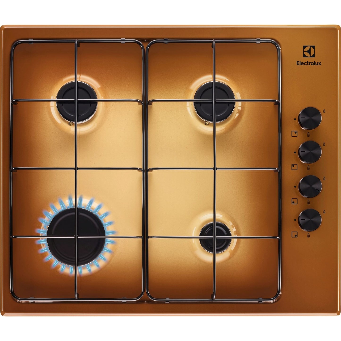 Electrolux BI   KGS6404T   | 60 cm - Slim - Comandi Laterali - 4 fuochi gas - Bruciatori Fiamma Pura
