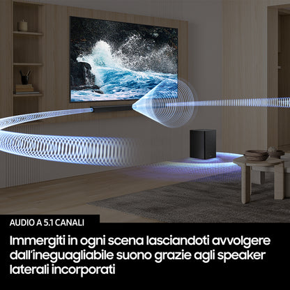 SAMSUNG ELETTRONICA HWB750F | AUDIO | HOME CINEMA | SOUND BAR | SOUND BAR 5.1 C/SUBWOOFER WLSS BT HD