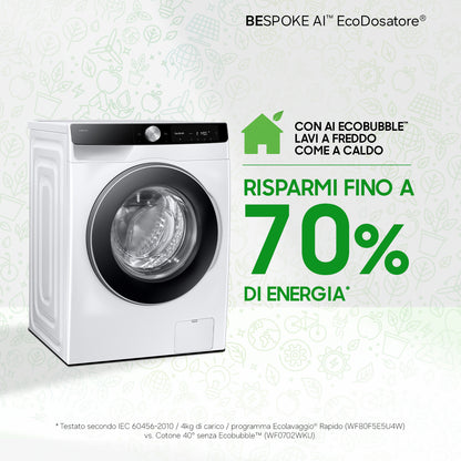 SAMSUNG BIANCO WW90DG6G94LKU3 | LAVATRICI | LAVATRICI PROFONDITA' RIDOTTA | LAV.SLIM FINO 48CM 8KG-O