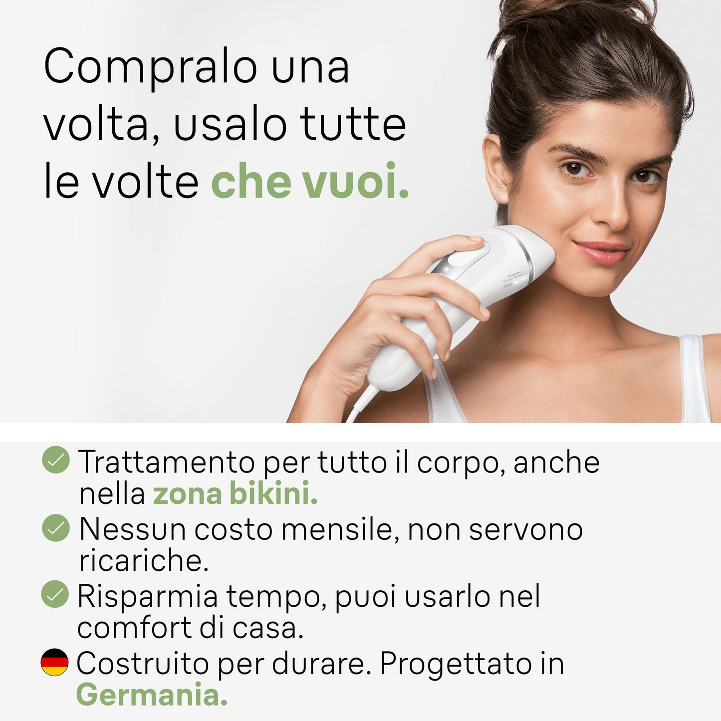 BRAUN PED PL3020 | CURA PERSONA | EPILATORI | EPILATORI LUCE PULSATA | EPILATORE LUCE PULSATA 300000