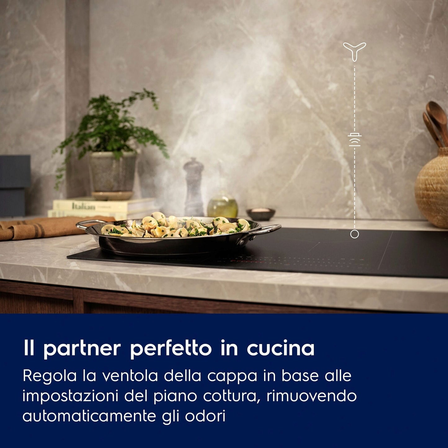 Electrolux BI   KFVB19K Phase-out 2026 Aprile | Cappa camino _ 90 cm; Connessione cappa-piano Hob2Ho