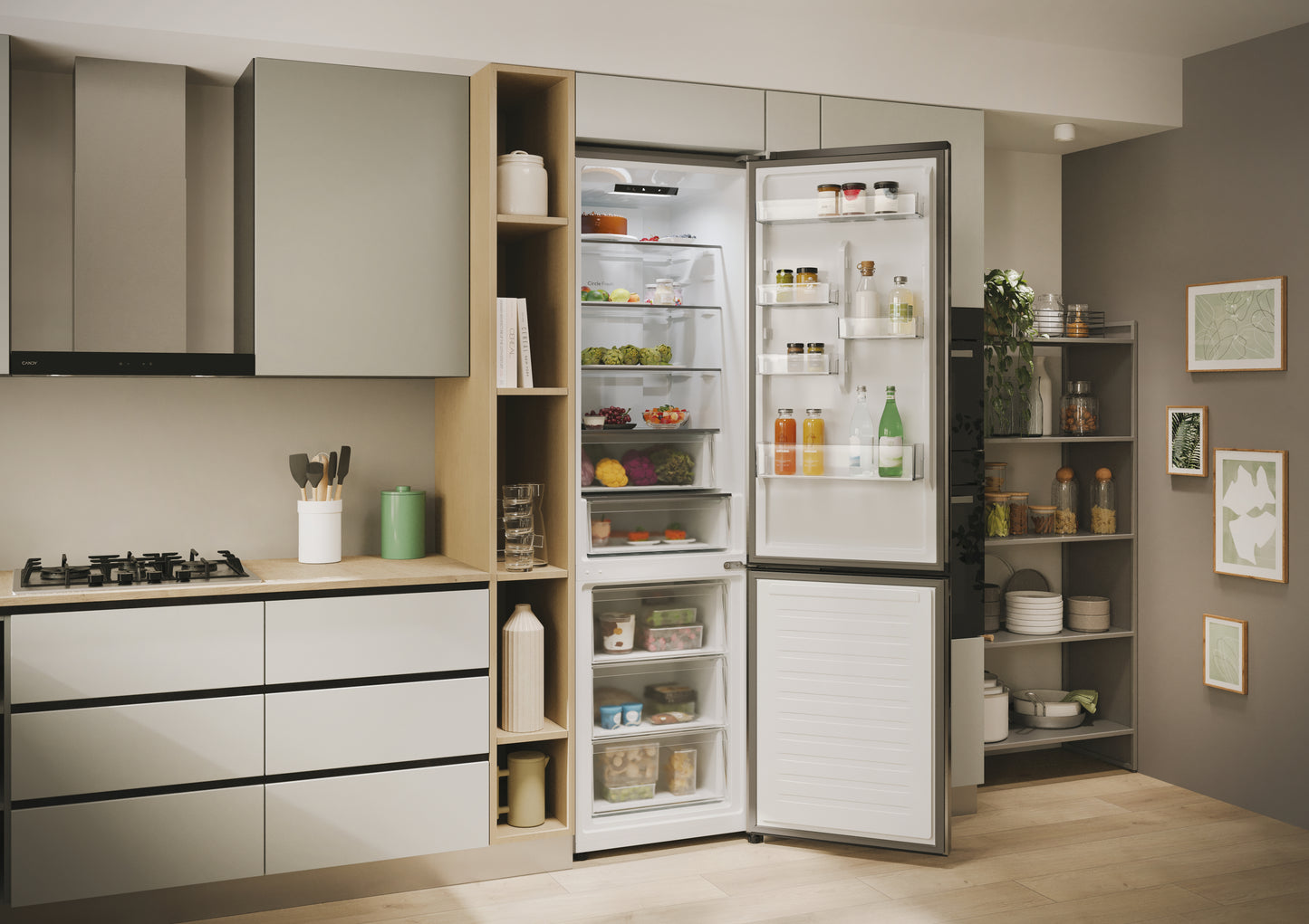 CANDY BIANCO CNCQ2T620EX | FRIGORIFERI | FRIGORIFERI COMBINATI | FRIGO COMBI NO FROST | COMBI 409LT