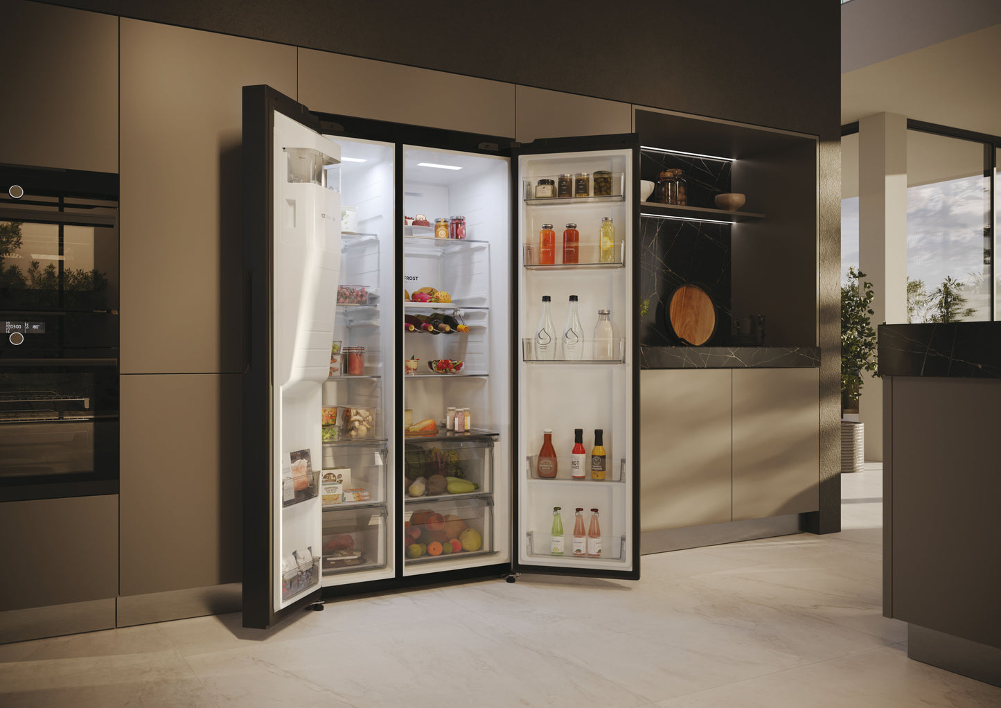 HAIER FS HSW59F18EIPT | 34005274 | COOLING FS | SBS 90 SERIE 5 | SxS | Refrigerator | SxS 180x90cm,