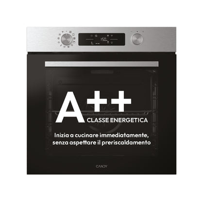 CANDY BI CA6N3B3EHTX|33703985|Forno elettrico multifunzione Finiture Vetro Nero e Acciaio Inox, Clas