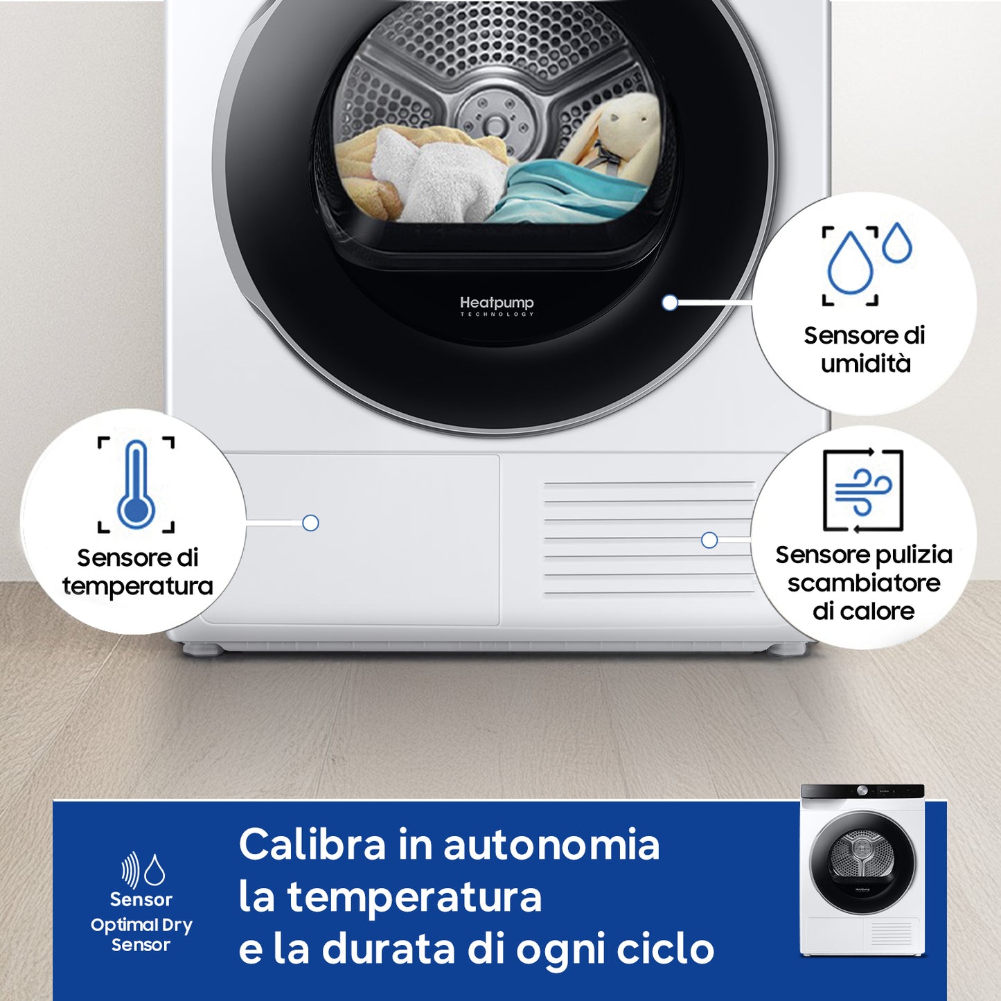 SAMSUNG BIANCO DV90DG6845LKU3 | ASCIUGATRICI | ASCIUGATRICI POMPA DI CALORE | ASCIUG. POMPA DI CALOR