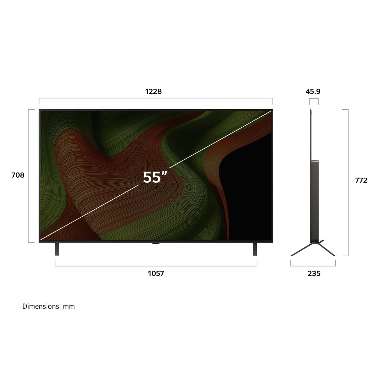 LG ELETTRONICA OLED55B56LA | TV | TV OLED | TV OLED 50" - 55" | TV OLED 55"UHD 4K DVBT2/S2 SMART WEB