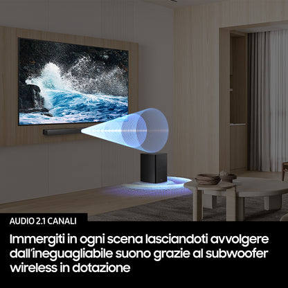 SAMSUNG ELETTRONICA HWB450F | AUDIO | HOME CINEMA | SOUND BAR | SOUND BAR 2.1 USB HDMI C/SUBWOOFER W
