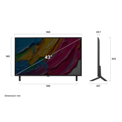 LG ELETTRONICA 43QNED80A6A | TV | TV LED | TV LED 43"-49" | TV LED QNED 43"UHD 4K DVBT2/S2 SMART WEB