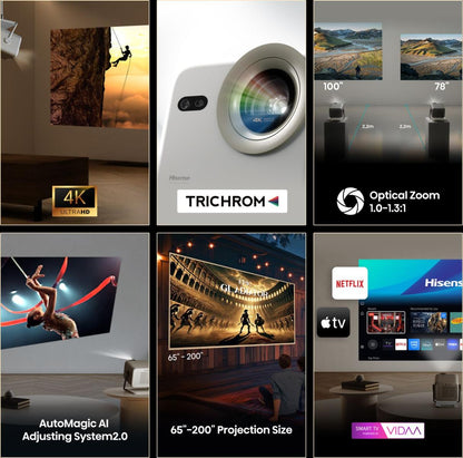 HISENSE ELETTRONICA M2PRO | VIDEO | VIDEOPROIETTORI | PROIETTORE DLP | PROIETTORE LASER DLP 4K UHD 1