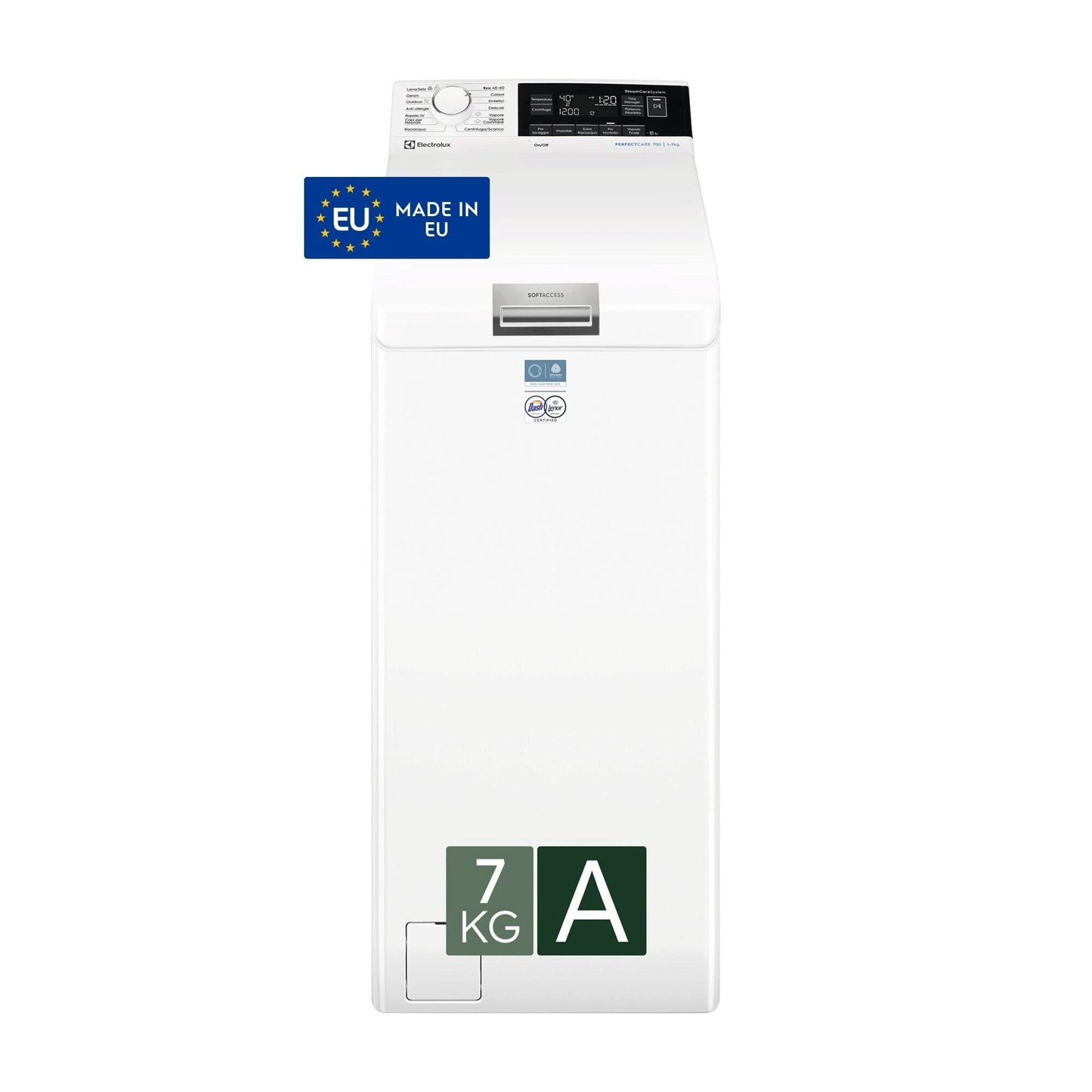 ELECTROLUX BIANCO EW7T337A | LAVATRICI | LAVATRICI CARICO DALL'ALTO | LAV. C/ALTO 7-7,99KG | LAV.C/A