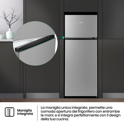 HISENSE BIANCO RT267D4ADE | FRIGORIFERI | FRIGORIFERI A 2PORTE | FRIGO 2P STATICO | FRIGO 2P. 206LT