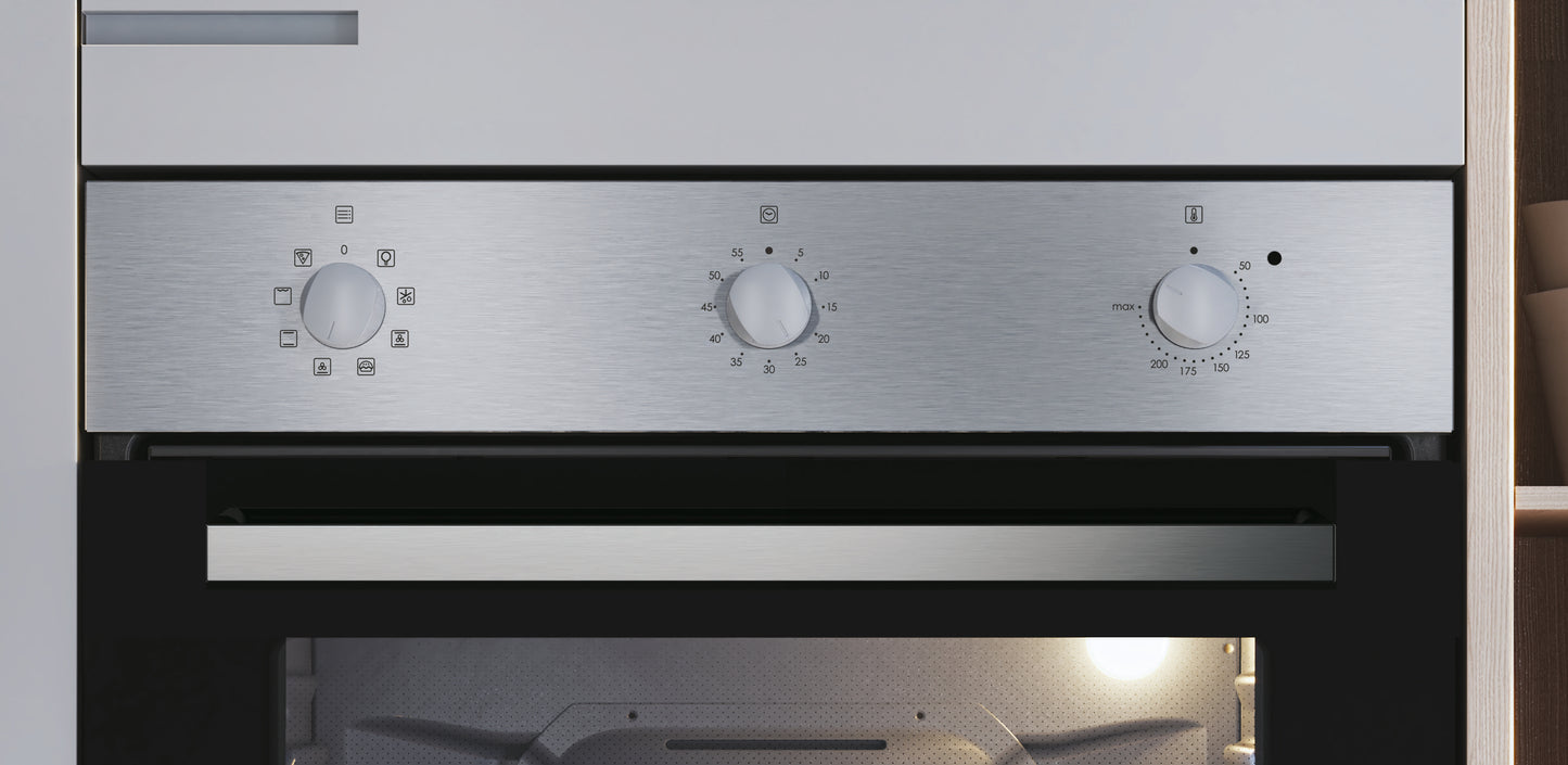 CANDY BI FIDCX602/CA|33704186|Tre manopole frontale inox; Convection + Fan; funzioni 8; 65L; Classe