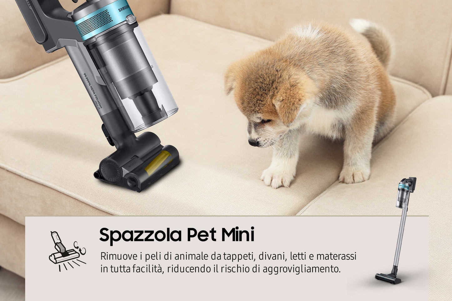 SAMSUNG PED VS20B75AGR1 | CASA | ASPIRAZIONE | SCOPE RICARICABILI | SCOPA RIC S/SACCO 0.8LT 21.6V IN