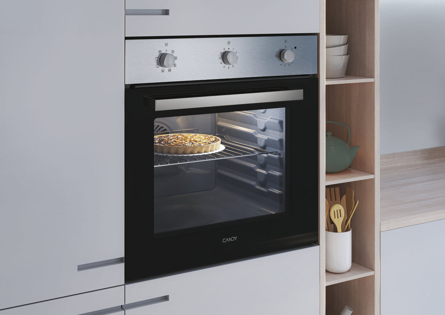 CANDY BI FIDCX602/CA|33704186|Tre manopole frontale inox; Convection + Fan; funzioni 8; 65L; Classe