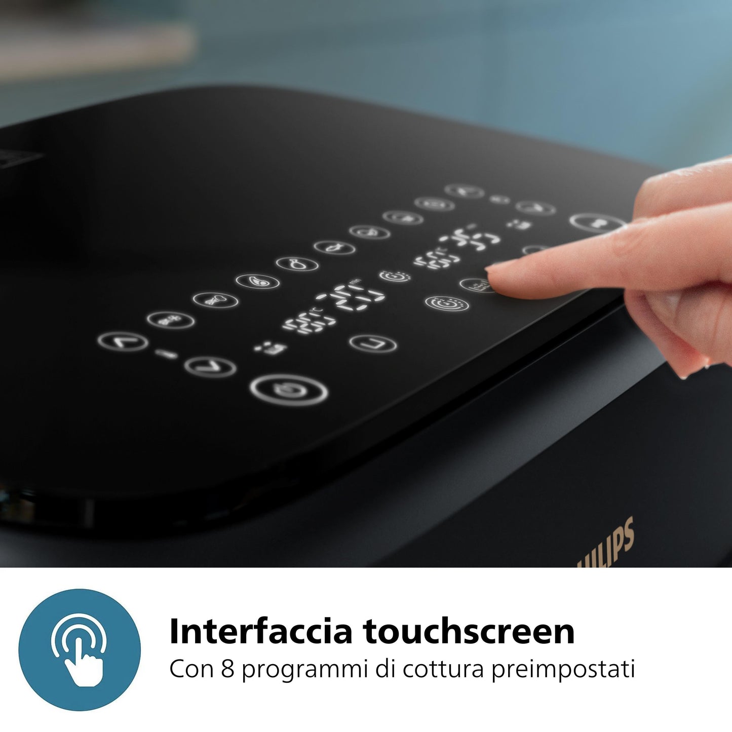 PHILIPS PED NA352 | CUCINA | COTTURA CIBI | FRIGGITRICI | FRIGGITRICE AD ARIA 2750W 2ZONE 9LT GREY/C